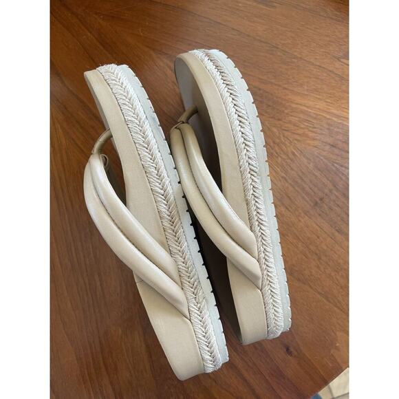 VINCE Forest Platfrom Size 8 Leather Sandal Tan Leather - Picture 7 of 7